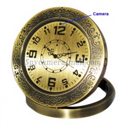 spy gear and spy cam - HD 1280x960 Clock Style Digital Video Recorder Motion-Activated Hidden Pinhole Color Camera