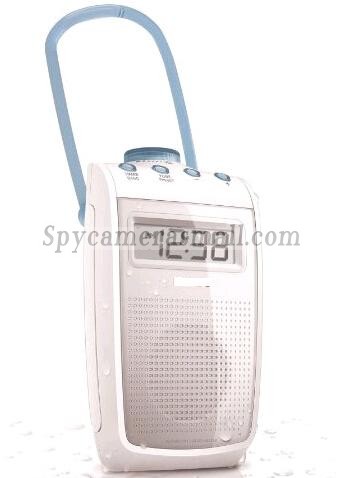 Splash Proof Radio HD Bathroom Spy Camera Motion Detection DVR 1280x720 16GB Remote Control ONOFF