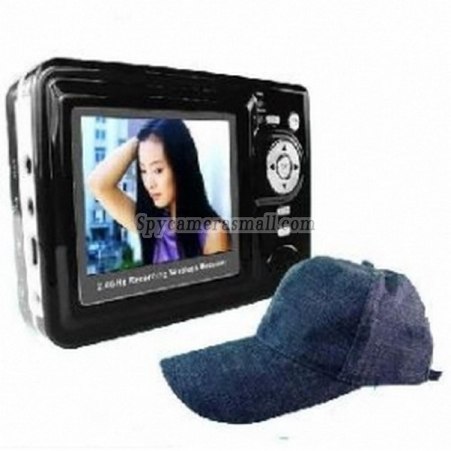 Wearing Class Hidden Spy Camera - Wireless Spy Camera-2.4GHZ Baseball Cap Camera Recorder
