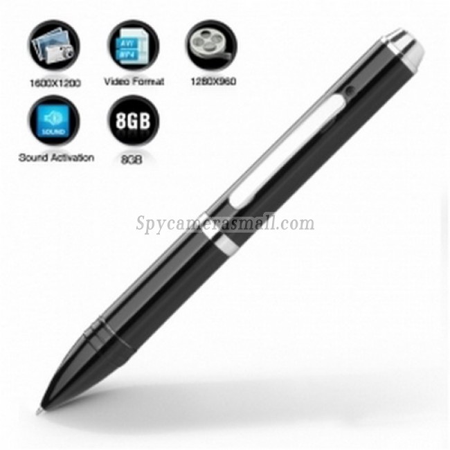 spy camera expert - Spy Pen with Sound Activated Camera + 8GB Memory