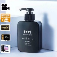Shower Spy Camera Skin Care Control Oil Cleanser 32GB Memory 1080P HD Spy DVR Waterproof Remote Control